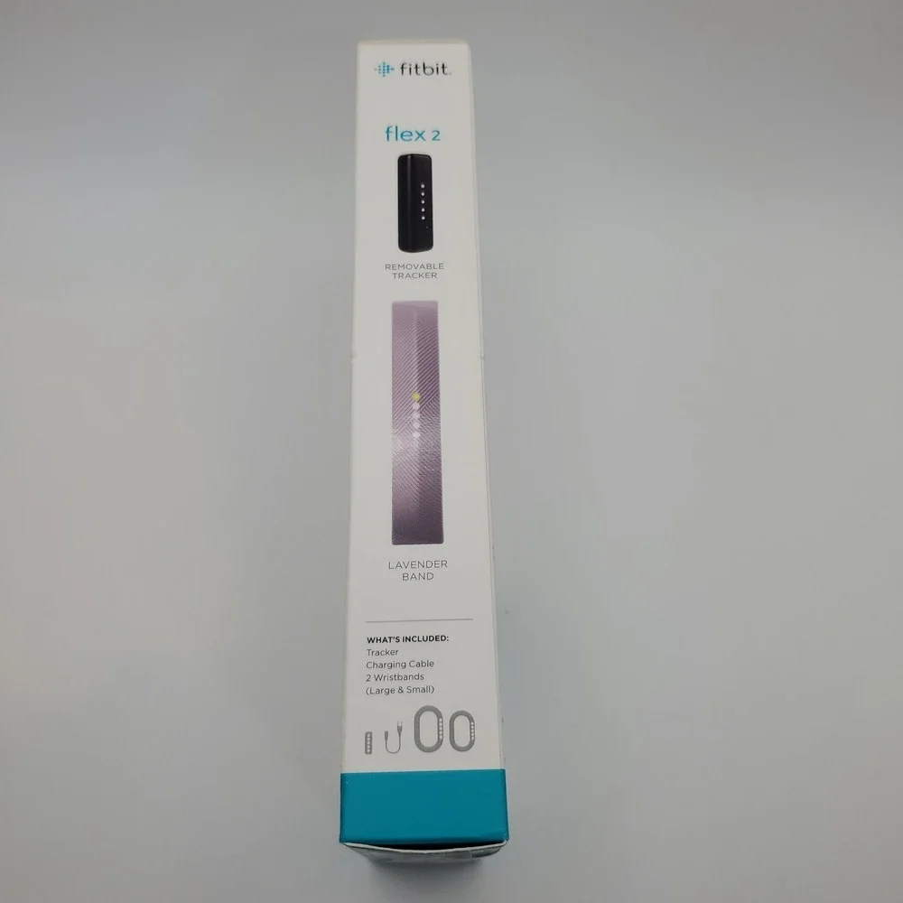 Fitbit Flex 2 Lavender Health Activity Sleep Tracker Small/Large Band NEW